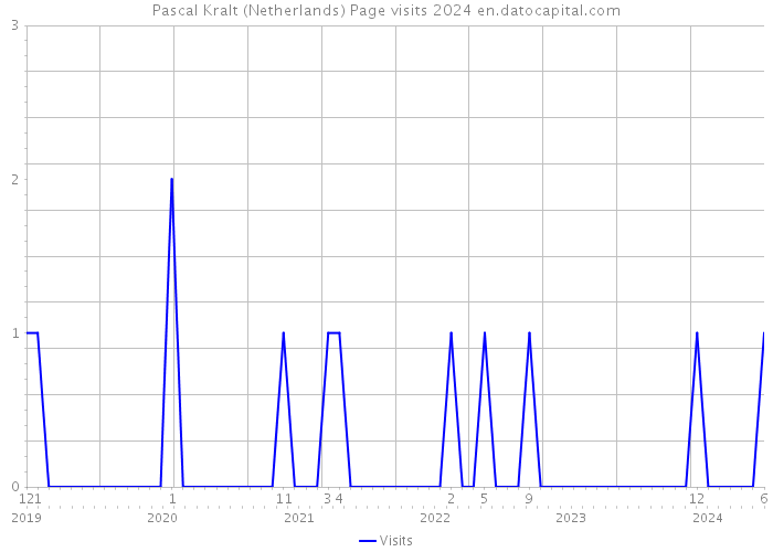 Pascal Kralt (Netherlands) Page visits 2024 