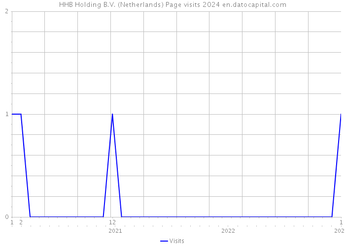 HHB Holding B.V. (Netherlands) Page visits 2024 