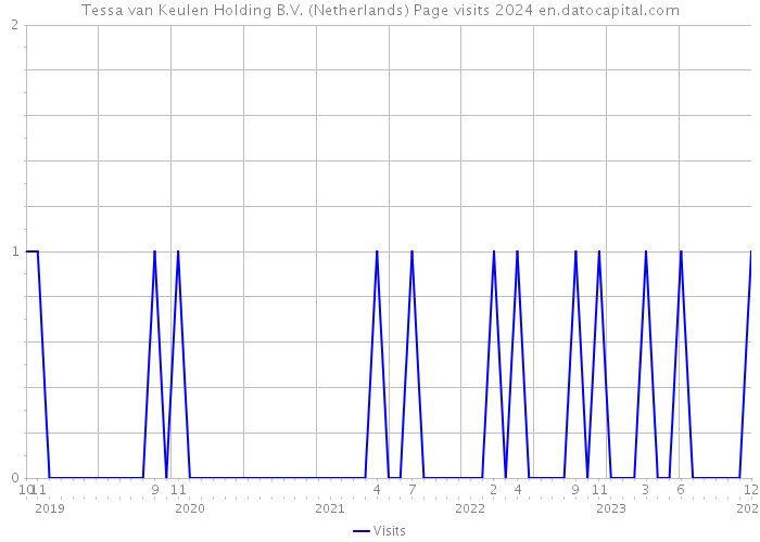 Tessa van Keulen Holding B.V. (Netherlands) Page visits 2024 