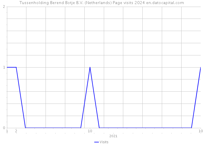 Tussenholding Berend Botje B.V. (Netherlands) Page visits 2024 