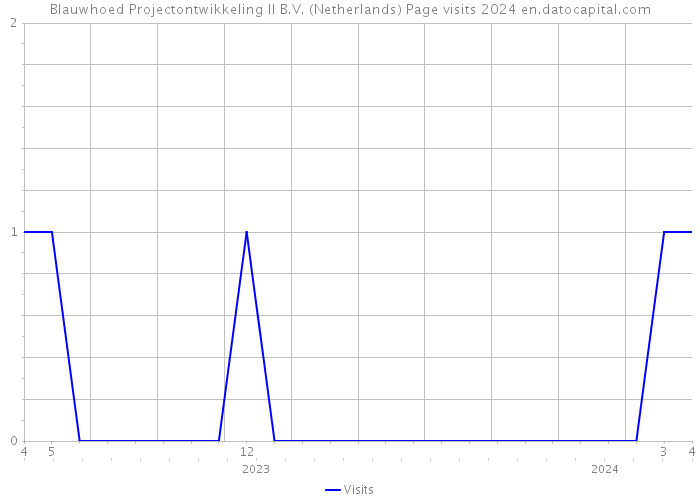 Blauwhoed Projectontwikkeling II B.V. (Netherlands) Page visits 2024 