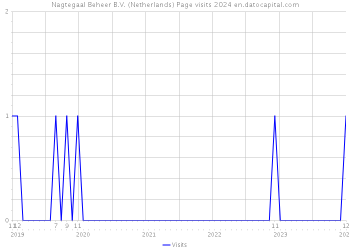 Nagtegaal Beheer B.V. (Netherlands) Page visits 2024 