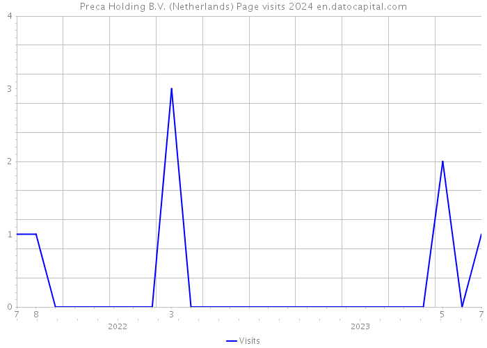 Preca Holding B.V. (Netherlands) Page visits 2024 