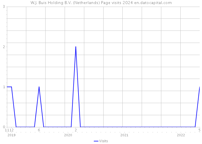 W.J. Buis Holding B.V. (Netherlands) Page visits 2024 