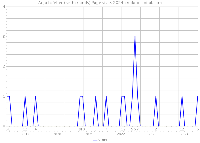 Anja Lafeber (Netherlands) Page visits 2024 