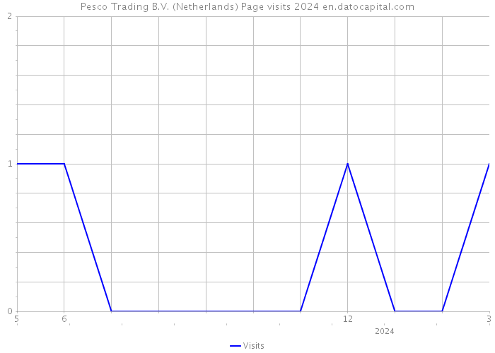 Pesco Trading B.V. (Netherlands) Page visits 2024 