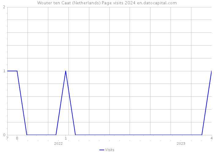 Wouter ten Caat (Netherlands) Page visits 2024 