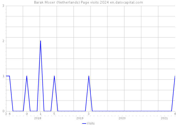 Barak Moser (Netherlands) Page visits 2024 