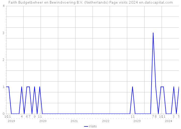 Faith Budgetbeheer en Bewindvoering B.V. (Netherlands) Page visits 2024 