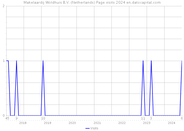 Makelaardij Woldhuis B.V. (Netherlands) Page visits 2024 