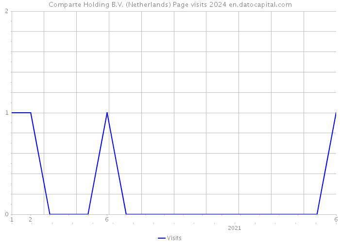 Comparte Holding B.V. (Netherlands) Page visits 2024 
