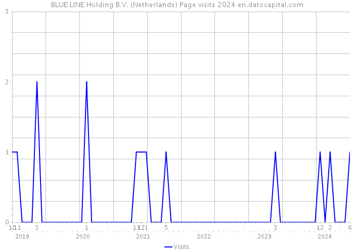 BLUE LINE Holding B.V. (Netherlands) Page visits 2024 