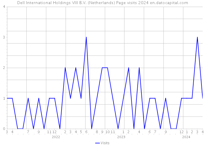 Dell International Holdings VIII B.V. (Netherlands) Page visits 2024 