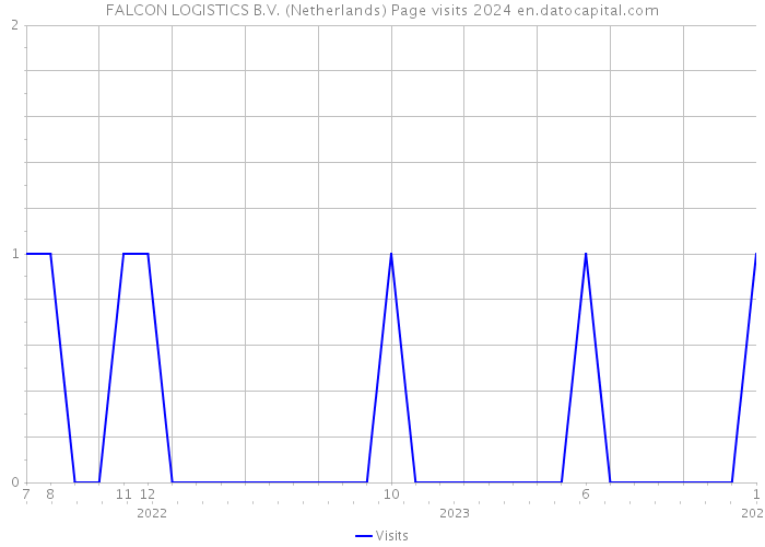 FALCON LOGISTICS B.V. (Netherlands) Page visits 2024 