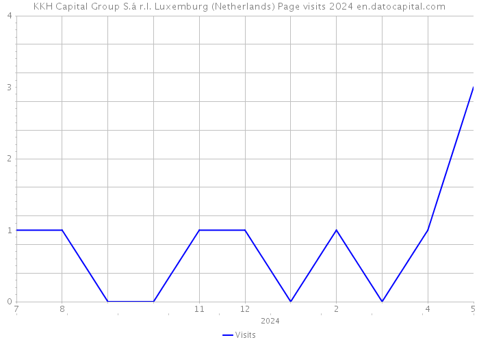 KKH Capital Group S.á r.l. Luxemburg (Netherlands) Page visits 2024 