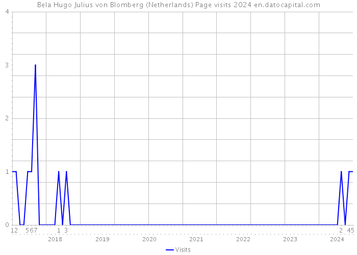 Bela Hugo Julius von Blomberg (Netherlands) Page visits 2024 