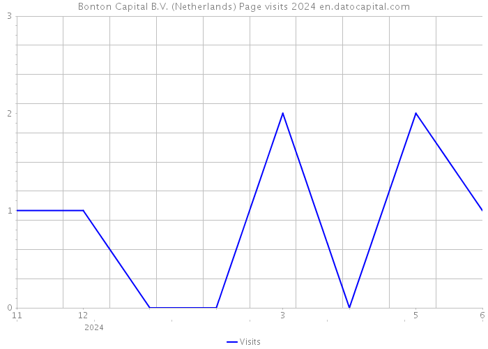 Bonton Capital B.V. (Netherlands) Page visits 2024 
