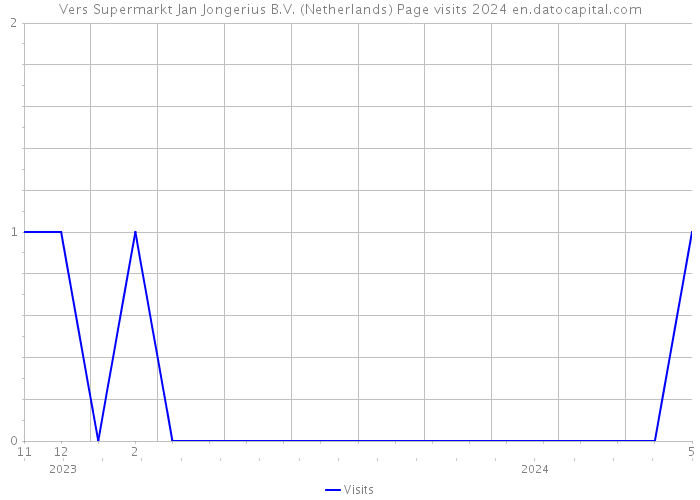 Vers Supermarkt Jan Jongerius B.V. (Netherlands) Page visits 2024 