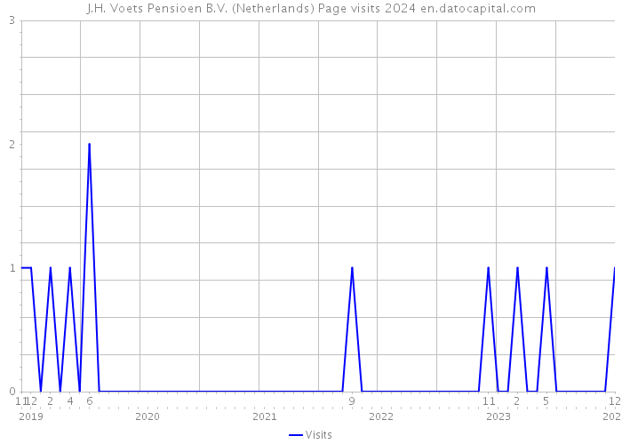 J.H. Voets Pensioen B.V. (Netherlands) Page visits 2024 