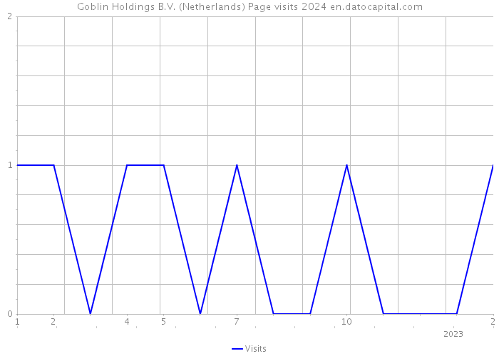 Goblin Holdings B.V. (Netherlands) Page visits 2024 