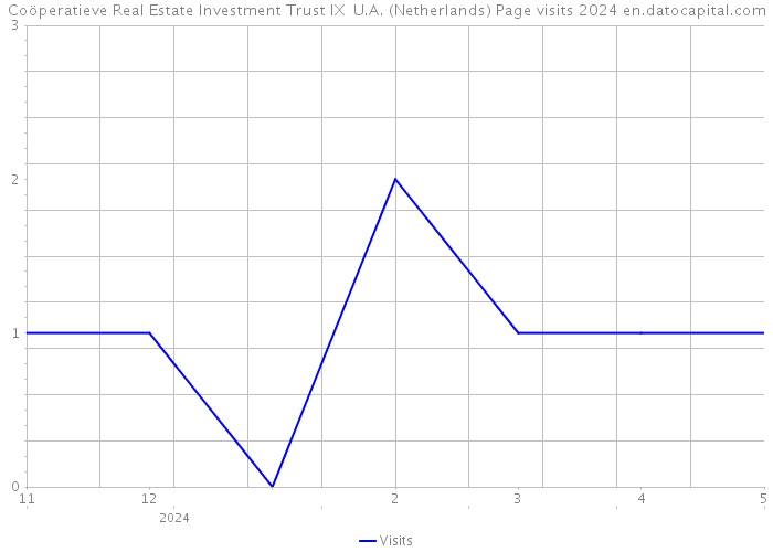 Coöperatieve Real Estate Investment Trust IX U.A. (Netherlands) Page visits 2024 
