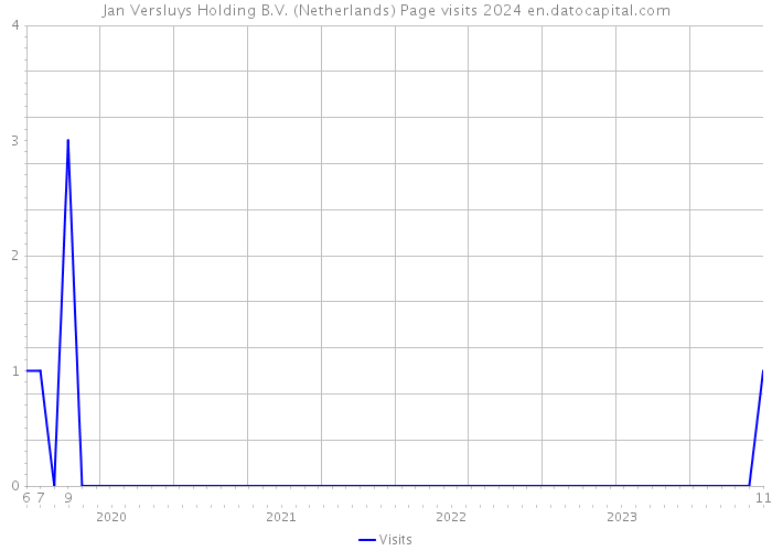 Jan Versluys Holding B.V. (Netherlands) Page visits 2024 