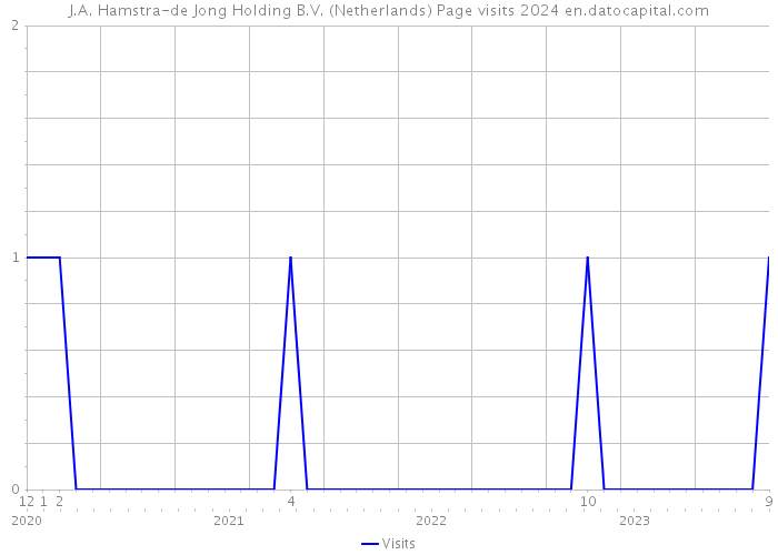 J.A. Hamstra-de Jong Holding B.V. (Netherlands) Page visits 2024 