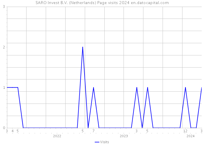 SARO Invest B.V. (Netherlands) Page visits 2024 