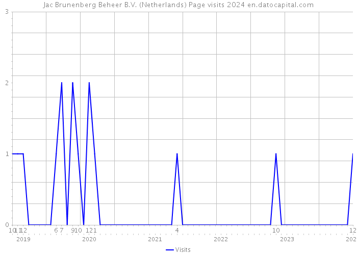 Jac Brunenberg Beheer B.V. (Netherlands) Page visits 2024 