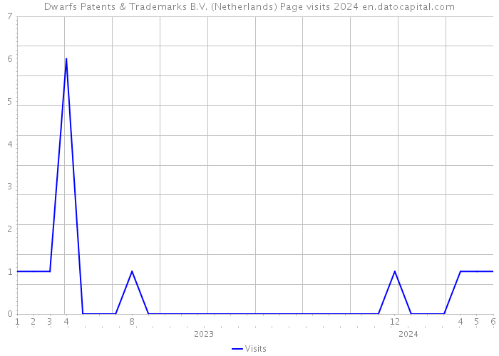 Dwarfs Patents & Trademarks B.V. (Netherlands) Page visits 2024 
