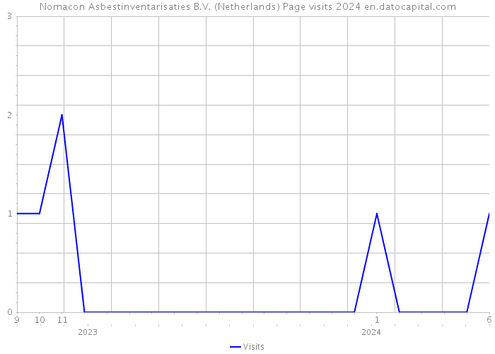 Nomacon Asbestinventarisaties B.V. (Netherlands) Page visits 2024 