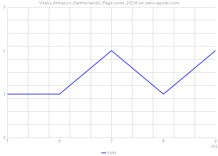 Vitaliy Almazov (Netherlands) Page visits 2024 