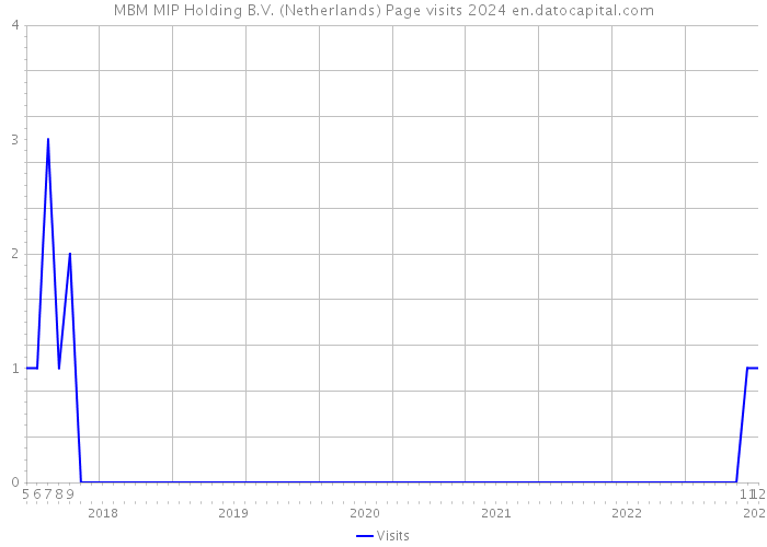 MBM MIP Holding B.V. (Netherlands) Page visits 2024 