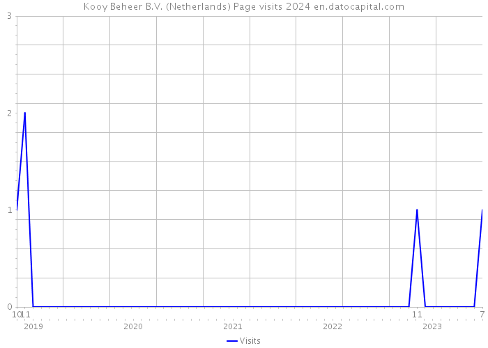 Kooy Beheer B.V. (Netherlands) Page visits 2024 