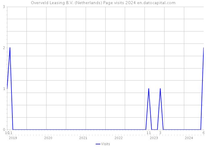 Overveld Leasing B.V. (Netherlands) Page visits 2024 