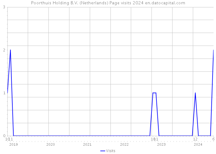 Poorthuis Holding B.V. (Netherlands) Page visits 2024 