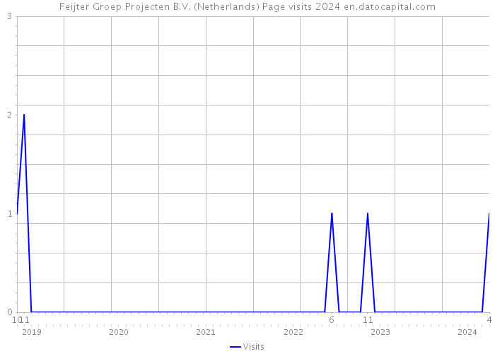Feijter Groep Projecten B.V. (Netherlands) Page visits 2024 