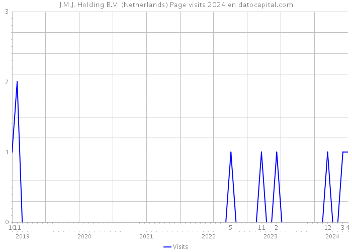 J.M.J. Holding B.V. (Netherlands) Page visits 2024 