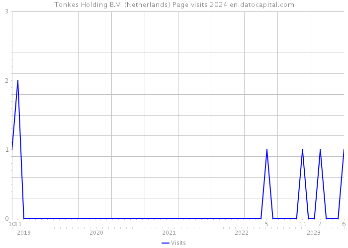 Tonkes Holding B.V. (Netherlands) Page visits 2024 