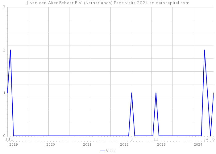 J. van den Aker Beheer B.V. (Netherlands) Page visits 2024 