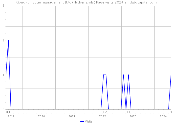 Goudkuil Bouwmanagement B.V. (Netherlands) Page visits 2024 