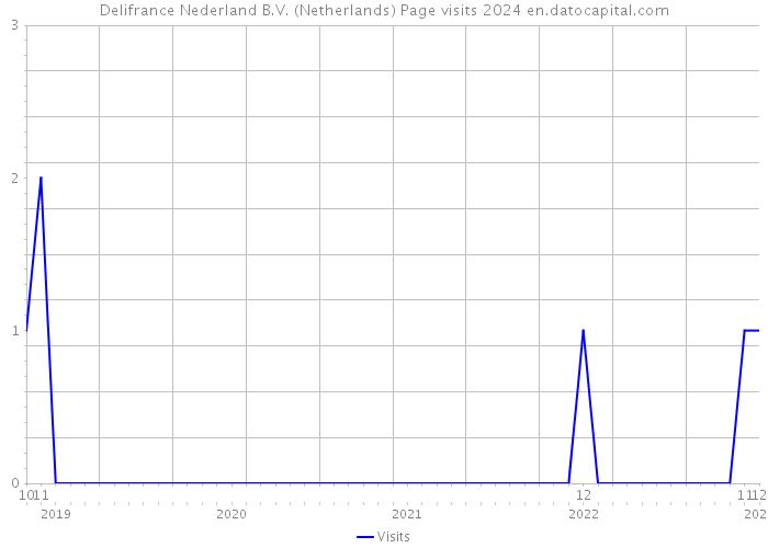 Delifrance Nederland B.V. (Netherlands) Page visits 2024 