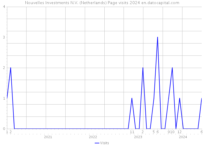 Nouvelles Investments N.V. (Netherlands) Page visits 2024 