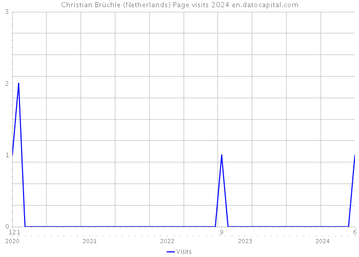 Christian Brüchle (Netherlands) Page visits 2024 