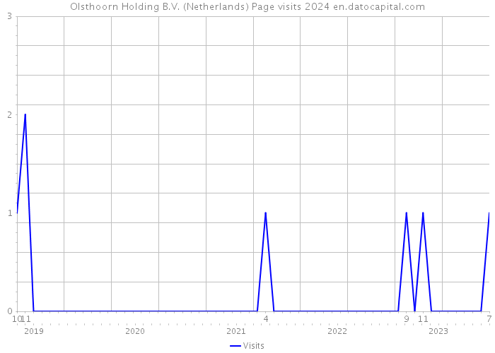 Olsthoorn Holding B.V. (Netherlands) Page visits 2024 