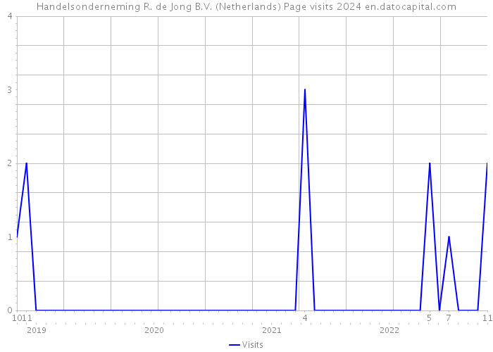 Handelsonderneming R. de Jong B.V. (Netherlands) Page visits 2024 