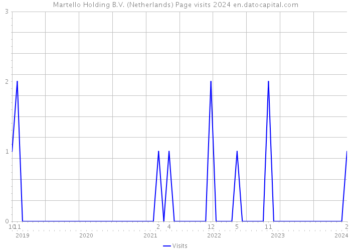Martello Holding B.V. (Netherlands) Page visits 2024 