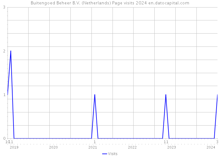 Buitengoed Beheer B.V. (Netherlands) Page visits 2024 