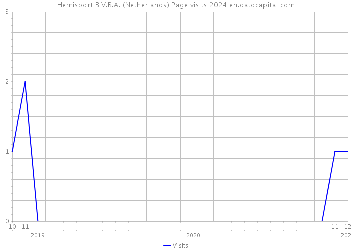 Hemisport B.V.B.A. (Netherlands) Page visits 2024 