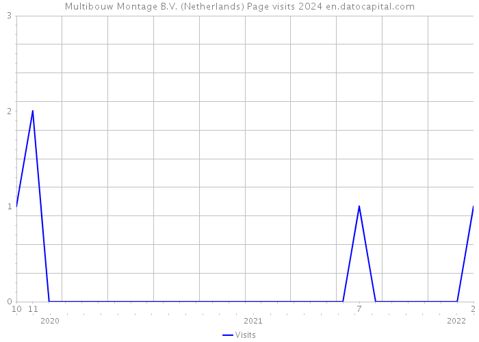 Multibouw Montage B.V. (Netherlands) Page visits 2024 